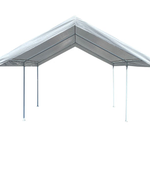 10'x15' Domain Pro 150 Carport Shelter White, Powder-Coated Steel Frame