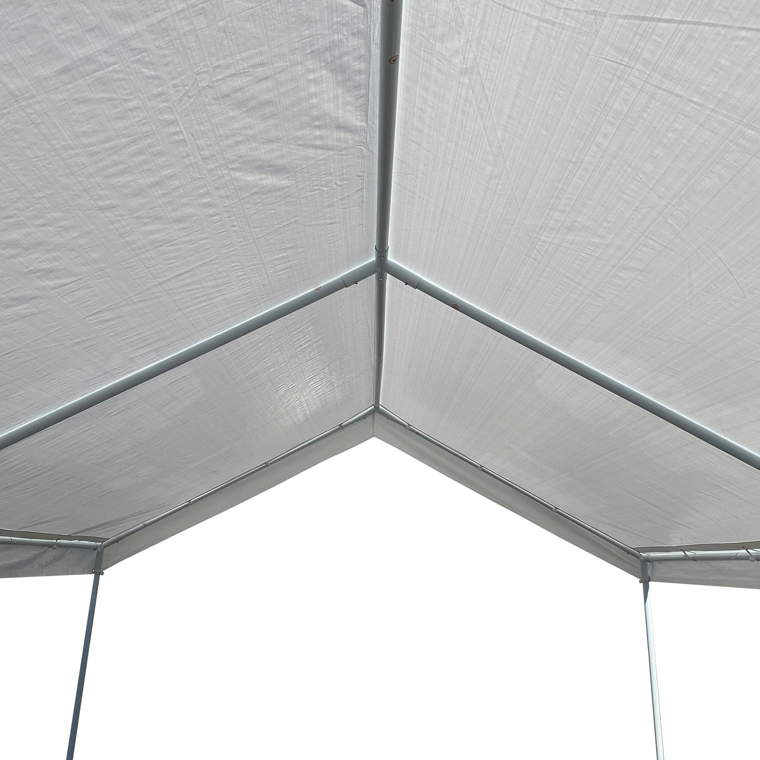 10'x15' Domain Pro 150 Carport Shelter White, Powder-Coated Steel Frame