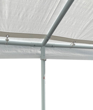 10'x15' Domain Pro 150 Carport Shelter White, Powder-Coated Steel Frame