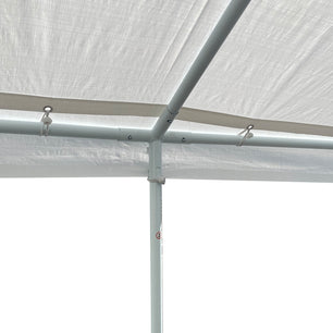 12'x26' Domain Pro 312 Carport Shelter White, Powder-Coated Steel Frame