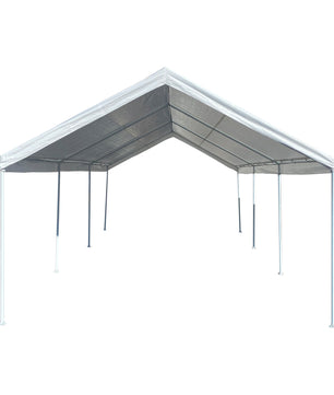 12'x26' Domain Pro 312 Carport Shelter White, Powder-Coated Steel Frame