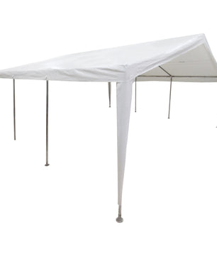 20'x20' Domain Pro 400 Carport Shelter White, Galvanized Steel Frame