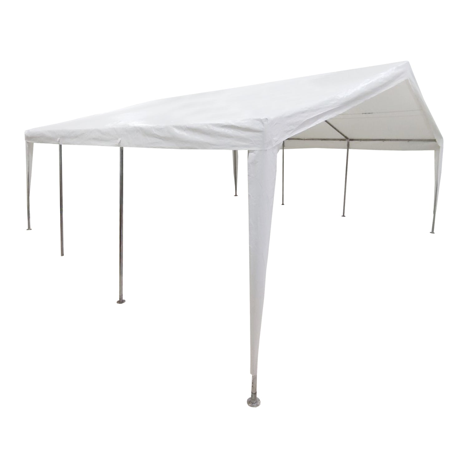 20'x20' Domain Pro 400 Carport Shelter White, Galvanized Steel Frame