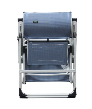 Ergo+ Patio Folding Chair , Flip Out Footrest, 300 LBS Weight Capacity, 7 Recline Positions