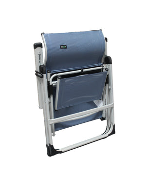 Ergo+ Patio Folding Chair , Flip Out Footrest, 300 LBS Weight Capacity, 7 Recline Positions