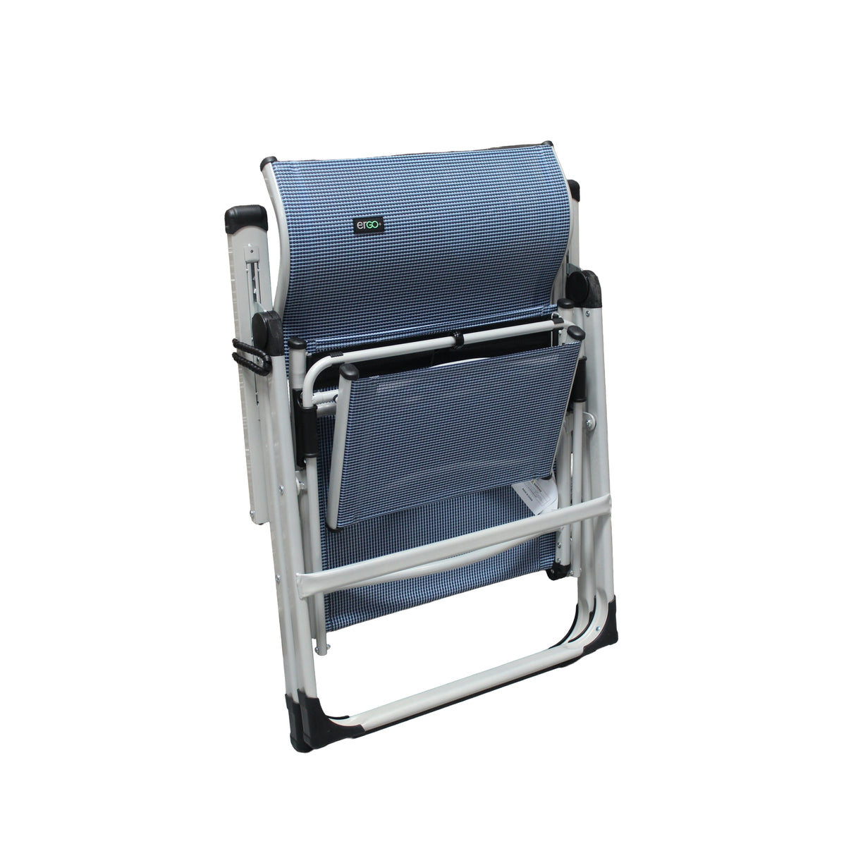 Ergo+ Patio Folding Chair , Flip Out Footrest, 300 LBS Weight Capacity, 7 Recline Positions