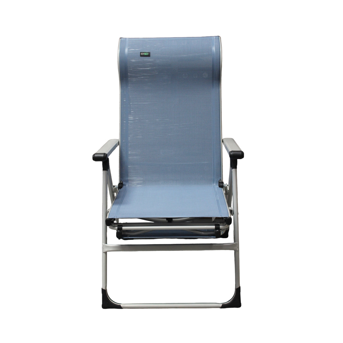 Ergo+ Patio Folding Chair , Flip Out Footrest, 300 LBS Weight Capacity, 7 Recline Positions