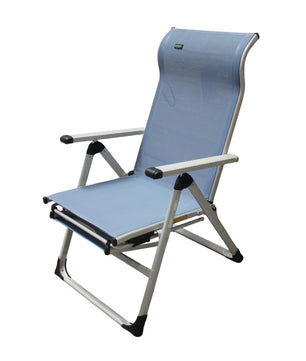 Ergo+ Patio Folding Chair , Flip Out Footrest, 300 LBS Weight Capacity, 7 Recline Positions