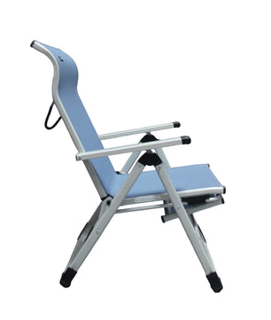 Ergo+ Patio Folding Chair , Flip Out Footrest, 300 LBS Weight Capacity, 7 Recline Positions