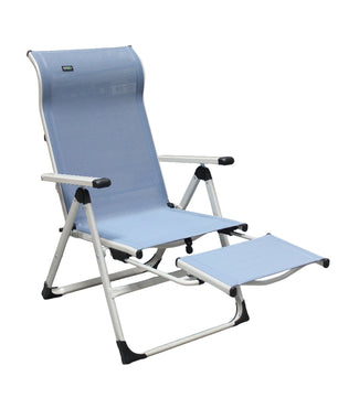 Ergo+ Patio Folding Chair , Flip Out Footrest, 300 LBS Weight Capacity, 7 Recline Positions