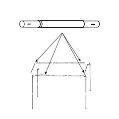 GardenShade™ Steel Pole Left Side Part C1 (Qty1)