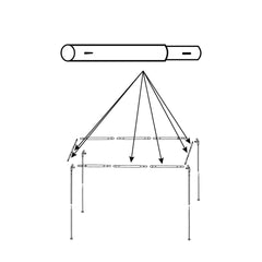 GardenShade™ Steel Pole Middle or Right Side Part C2 (Qty1)