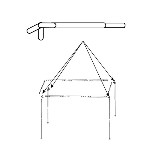 GardenShade™ Steel Upper Leg Part D (Qty1)