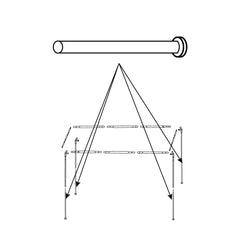 GardenShade™ Steel Lower Leg with Footpad Part E (Qty1)