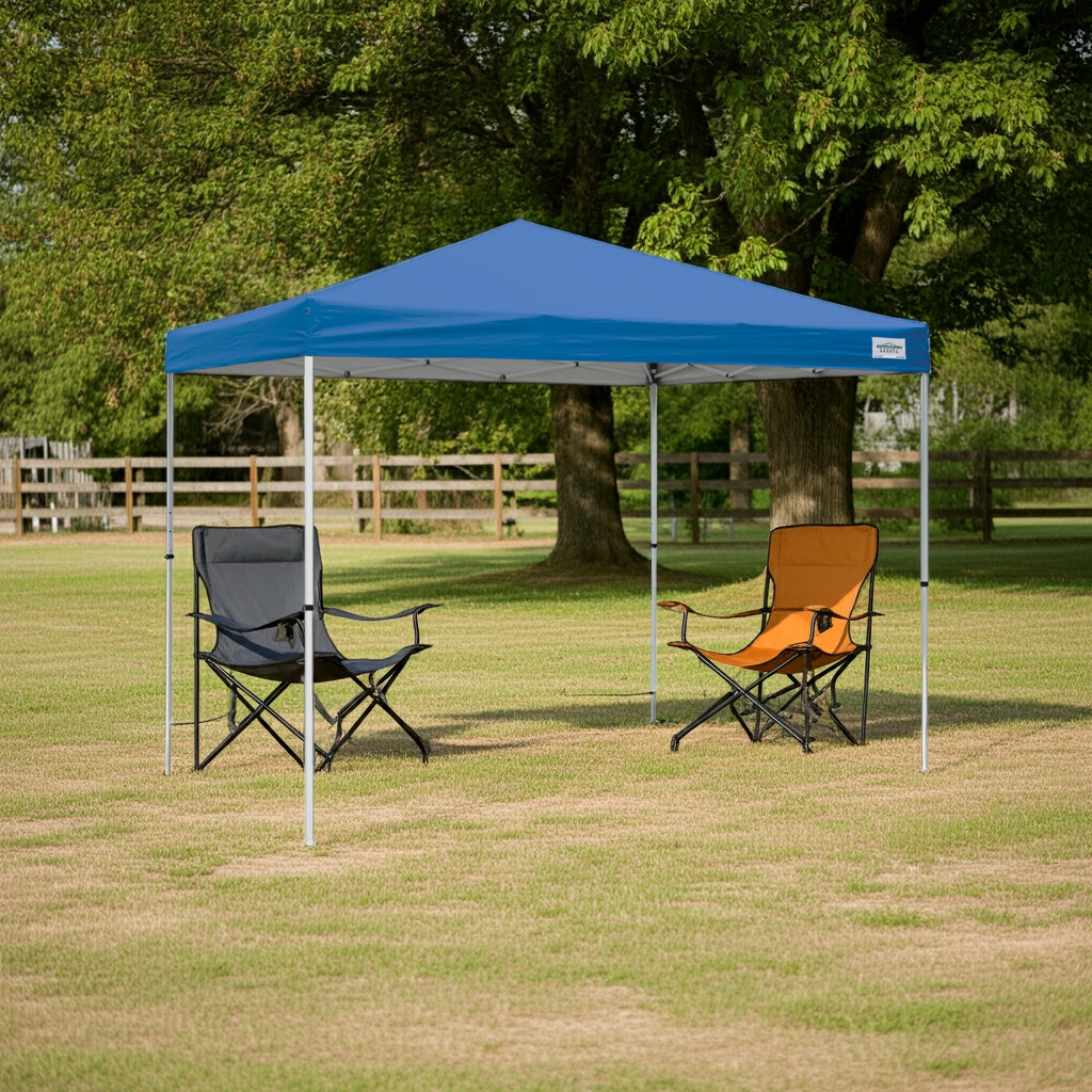 10' X 10' V-Series 2 Pro Instant Canopy Kit, 100 Sq. Ft. of Shade, Straight Leg, Incudes Roller Bag