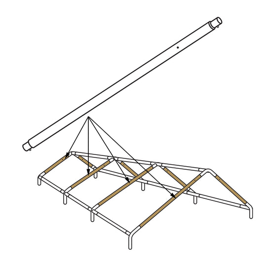 Mega Domain Cross Brace Pole Part B (Qty 1)