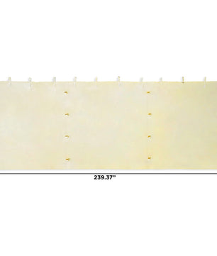 10' X 20' Mega Domain Carport Sidewall Enclosure Set Beige, Set of 4, Sidewalls Only, Frame and Top Not Included