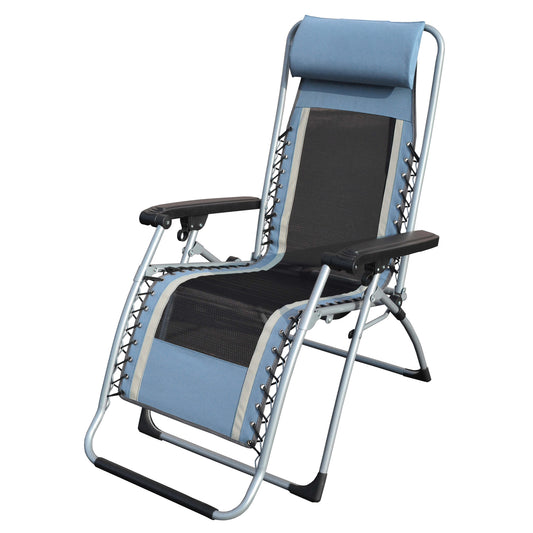 Infinity OG-Lounger Zero Gravity Chair 1 pc  Blue, Over-the-shoulder Carry Strap, Polyester with Mesh, 350 LB Weight Capacity