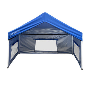 SkyBox Instant Sport Shelter 3.2' X 6.5' Blue, Patented,  Multi-Purpose, Removeable Walls