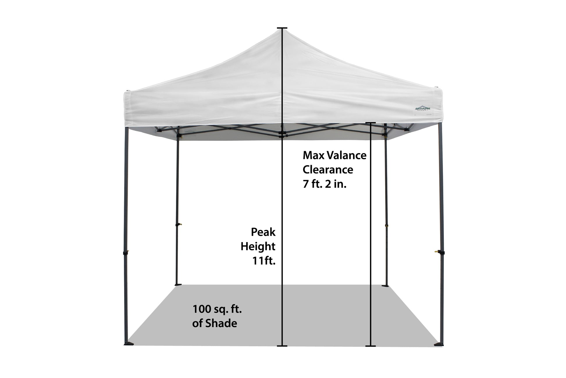 10’x10’ All-New Hybrid-X Commercial Grade Steel and Aluminum Canopy