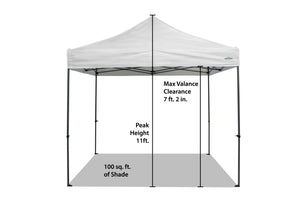 10’x10’ All-New Hybrid-X Commercial Grade Steel and Aluminum Canopy
