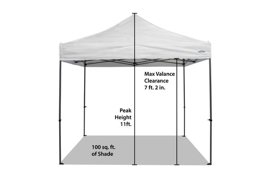 10’x10’ All-New Hybrid-X Commercial Grade Steel and Aluminum Canopy