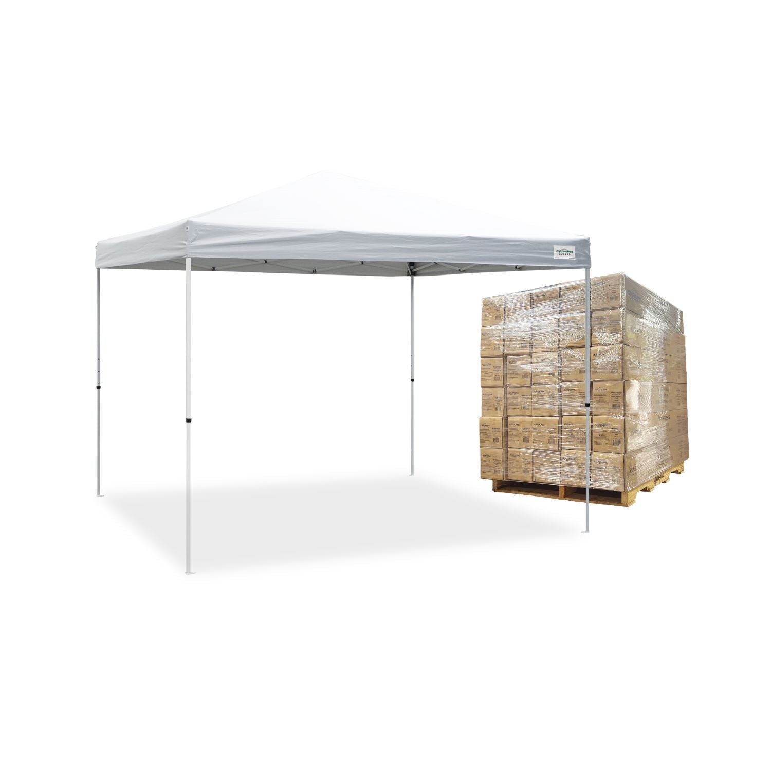 1 Pallet (30pc) 10' X 10' V-Series 2 Pro Instant Canopy Kit, 100 Sq. Ft. of Shade, Straight Leg, Incudes Roller Bag