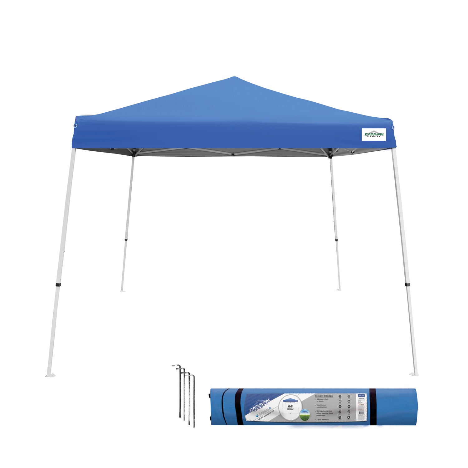 10'X10' V-Series 2 Instant Canopy Kit, Slant Leg, Incudes Roller Bag