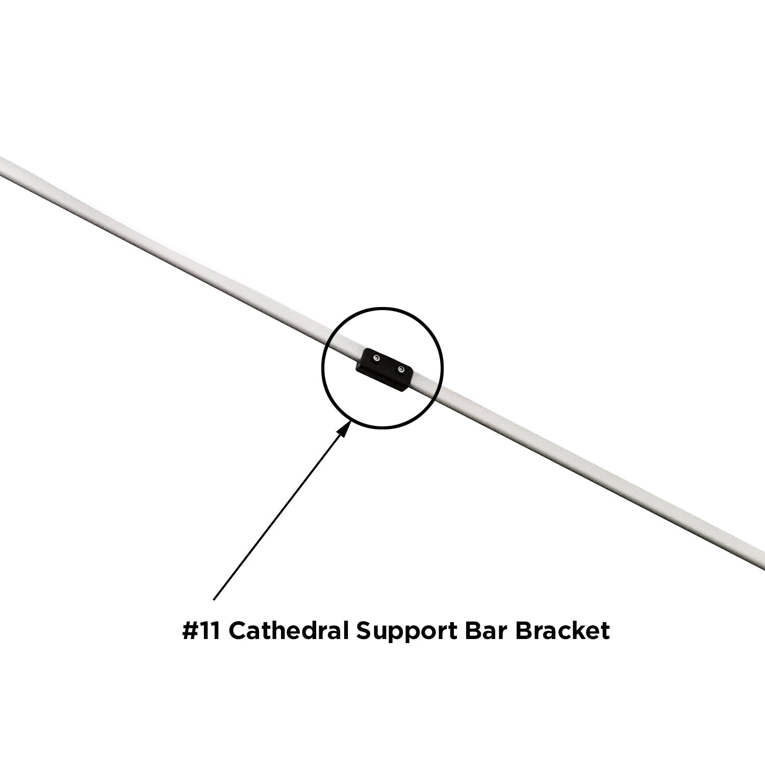 12x12 V-Series II Cathedral Support Bar Bracket Part 11