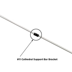 10×10 V-Series II / V-Series II Pro Cathedral Support Bar Bracket Part 11