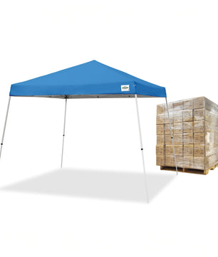 1 Pallet (30pc) 10'X10' V-Series 2 Instant Canopy Kit, Slant Leg, Incudes Roller Bag