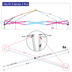 V-Series II Pro Truss Bar Part 8a (set of 2 truss bars)