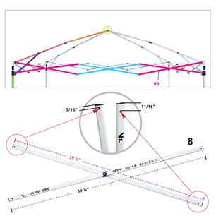 V-Series II Pro Truss Bar Part 8 (set of 2 truss bars)