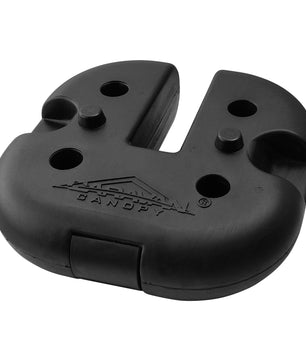 Universal Premium Weight Plates (Set of 4) Black, Fits Canopy Legs 2