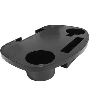 Infinity Zero Gravity Chair Side Table Accessory Black, 2 Cup Holders, Device Slot, Easy to Clip-on