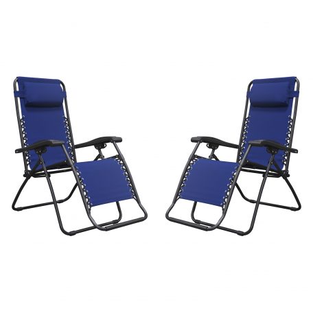 2-Pack Infinity Zero Gravity Chair Lounger, Adjustable Recliner, Durable Texteline Fabric, 300 LB Weight Capacity