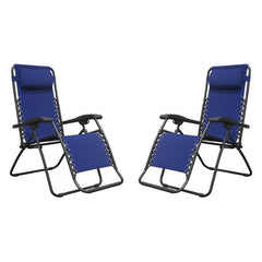 2-Pack Infinity Zero Gravity Chair Lounger, Adjustable Recliner, Durable Texteline Fabric, 300 LB Weight Capacity