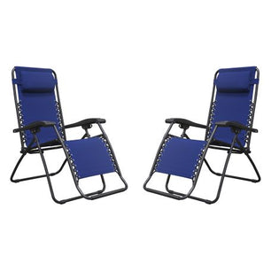 2-Pack Infinity Zero Gravity Chair Lounger, Adjustable Recliner, Durable Texteline Fabric, 300 LB Weight Capacity